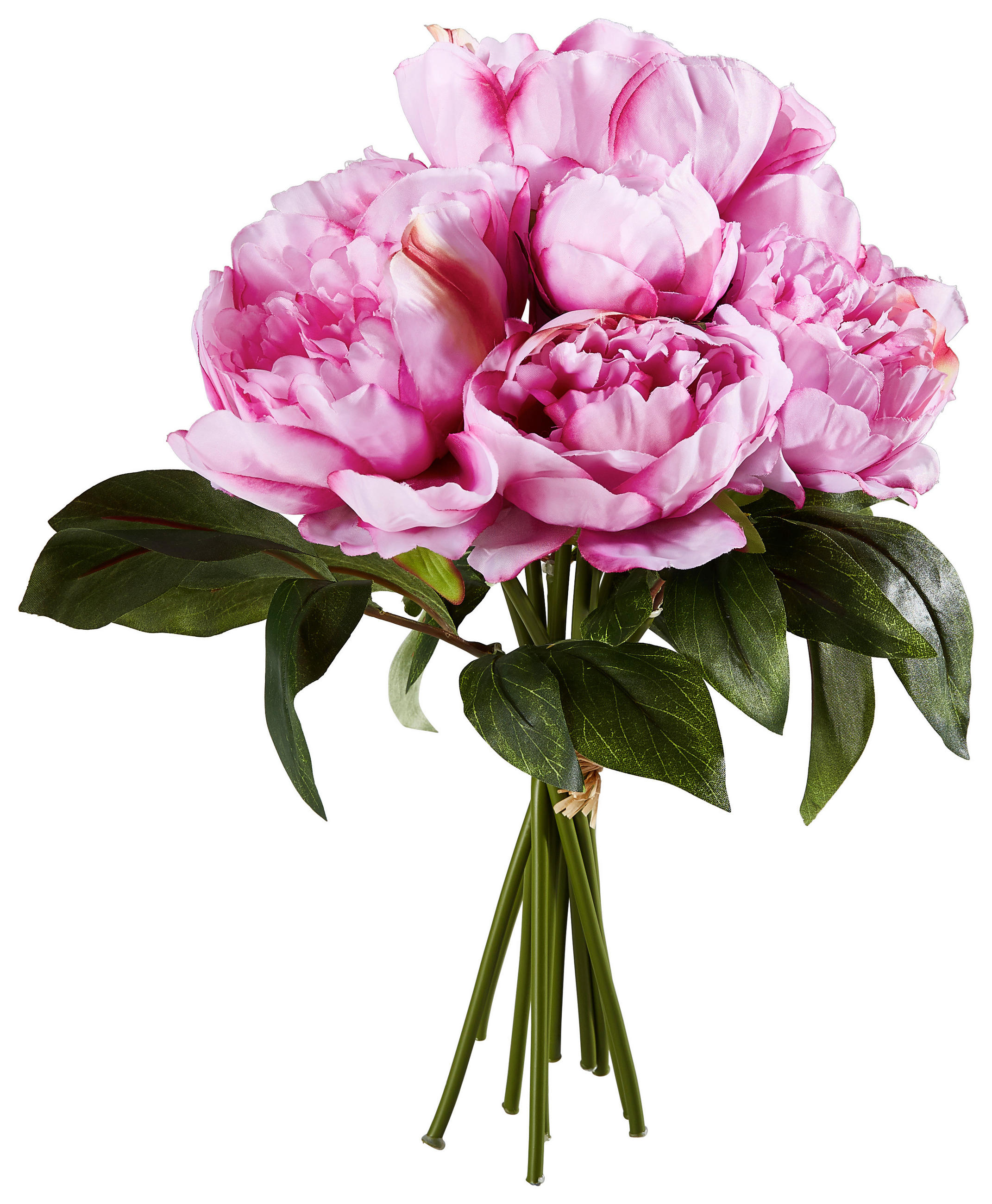 KUNSTBLUME - Altrosa/Grün, Lifestyle, Kunststoff/Textil (30cm)