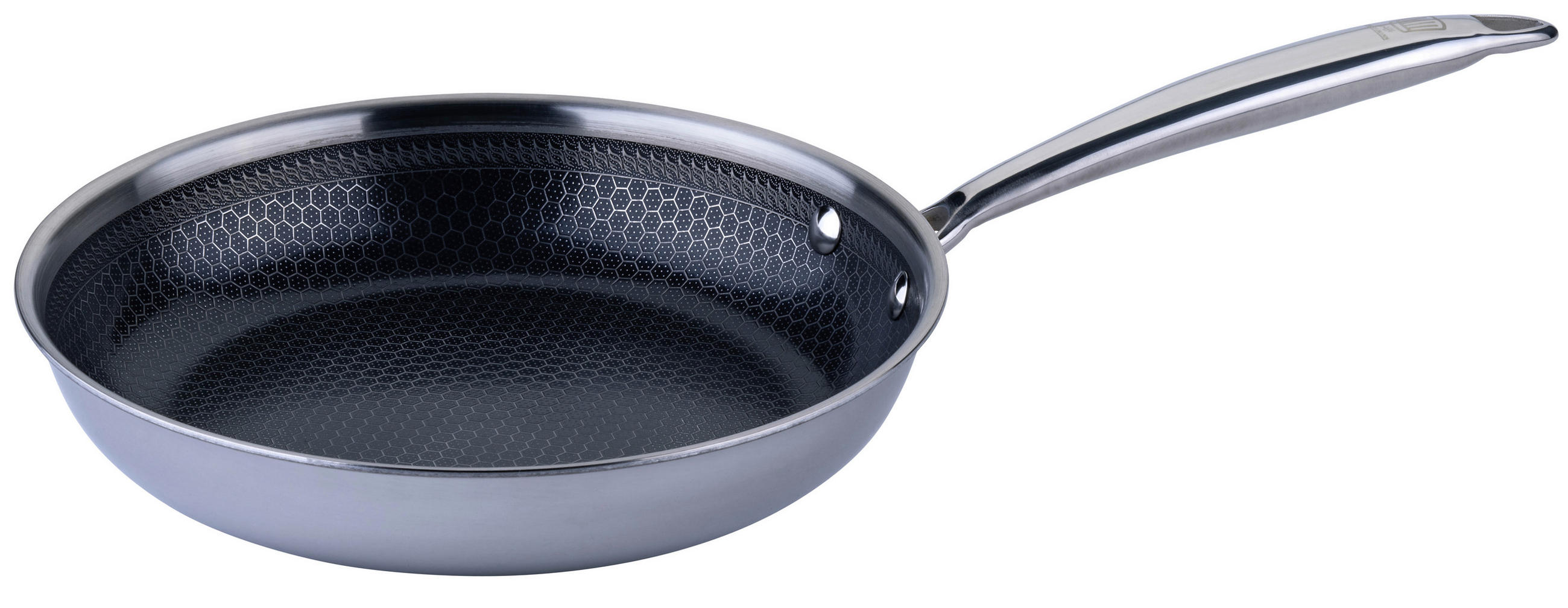 PÁNEV  24 cm  - barvy stříbra, Basics, kov (24cm) - Chefkoch+Fackelmann