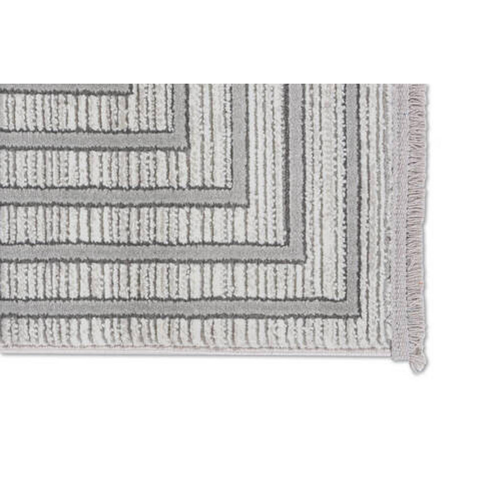 Thumbnail - Novel Webteppich, Silber, Textil, Abstraktes, rechteckig, 200x290 cm, pflegeleicht, Teppiche & Böden, Teppiche, Webteppi...