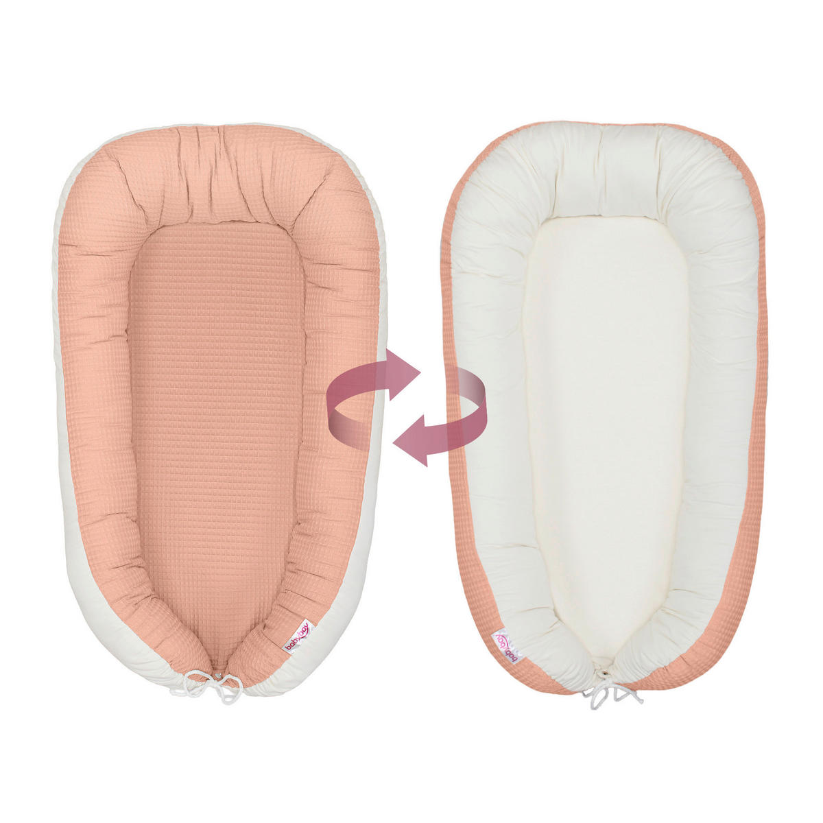 KUSCHELNEST babybay Kuschelnest Waffelpiqué  90/50/13 cm   - Hellrosa, Basics, Textil (90/50/13cm) - Babybay