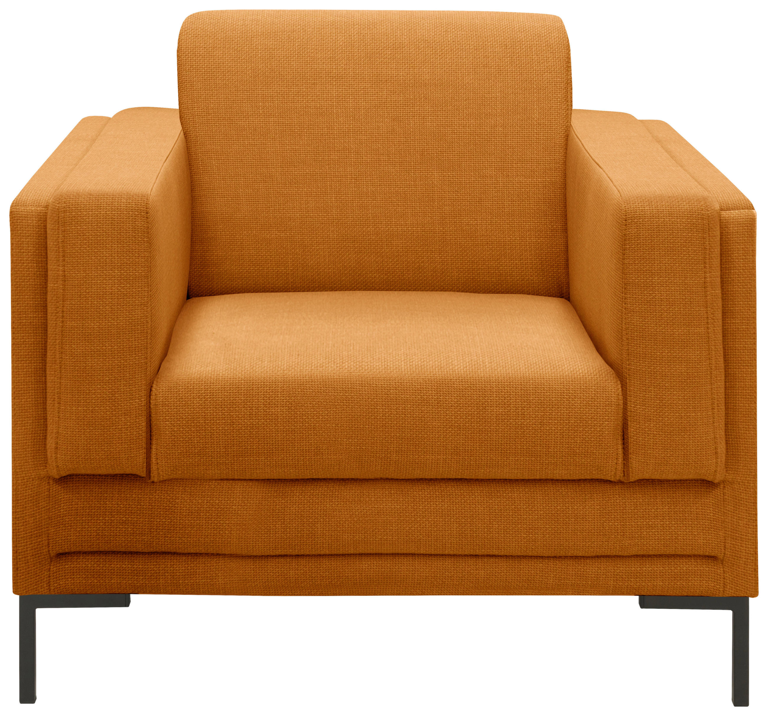 Thumbnail - Looks by W.Joop Sessel Looks Vii, Orange, Textil, Uni, Füllung: Schaumstoff, 97x82x90 cm, Made in EU, FSC Mix, Stoffausw...