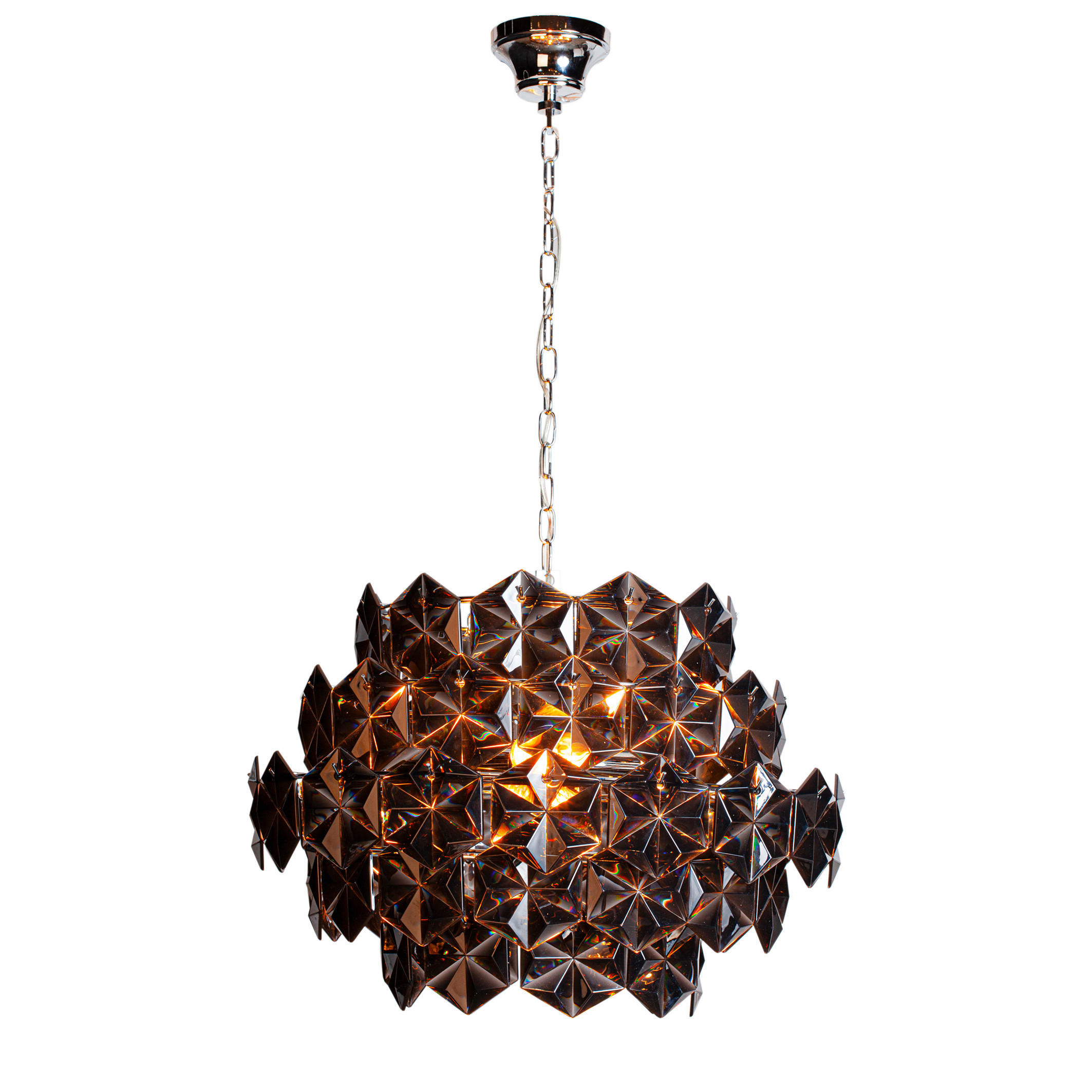 HÄNGELEUCHTE Monarque Mini 58/150 cm  - Schwarz, Design, Kunststoff/Metall (58/150cm) - By Rydéns