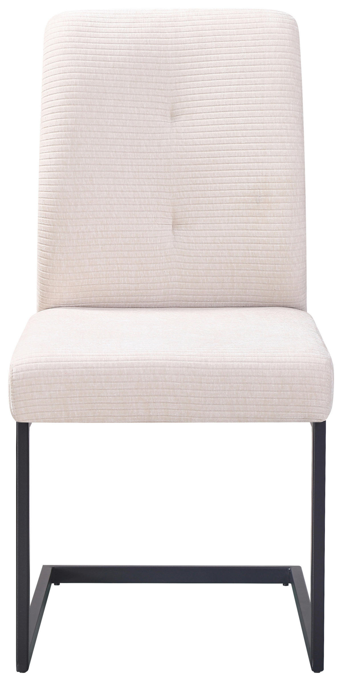 SCHWINGSTUHL  in Eisen Cord  - Beige/Schwarz, KONVENTIONELL, Textil/Metall (50/99/67cm) - MID.YOU