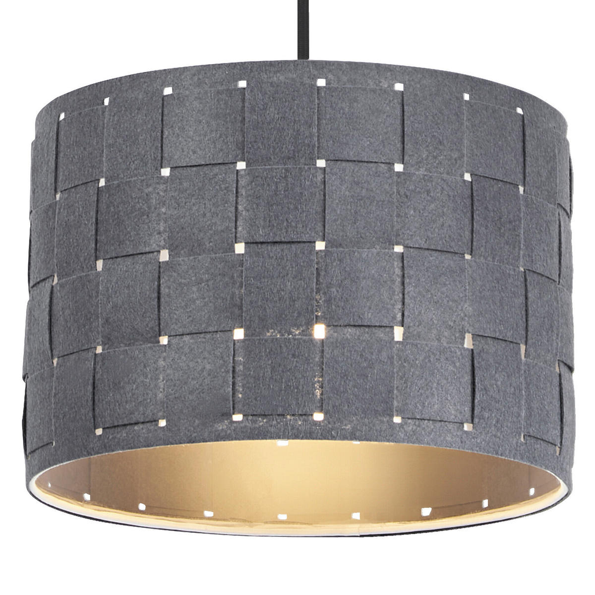 HÄNGELEUCHTE 28/121 cm  - Dunkelgrau, Basics, Naturmaterialien/Metall (28/121cm) - Osram
