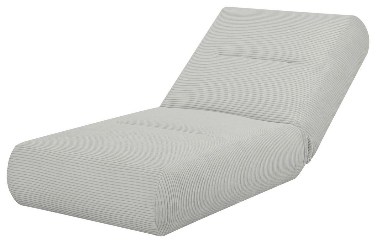 SCHLAFSESSEL in Cord Hellgrau  - Hellgrau, Design, Textil (81/88/160cm) - Livetastic