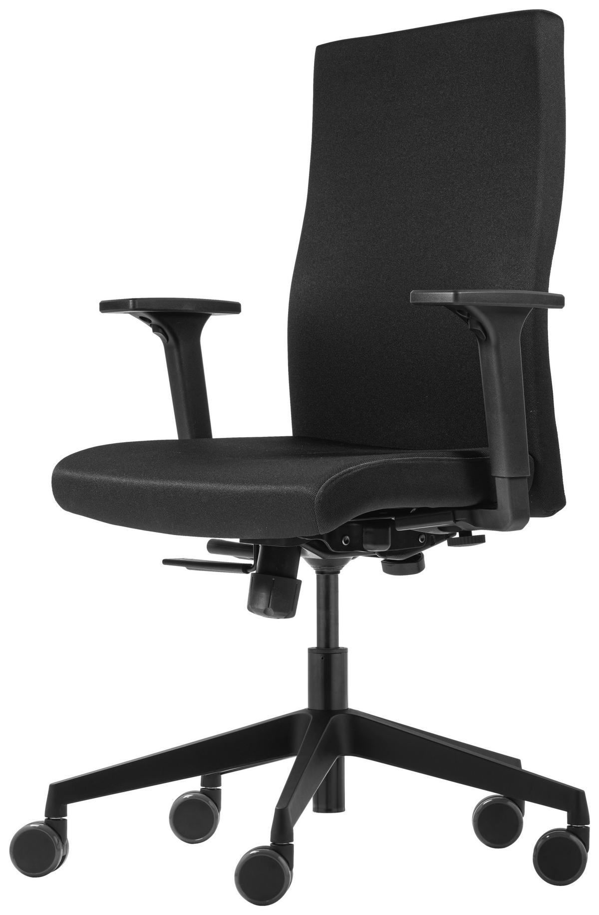 DREHSTUHL Flachgewebe Graphitfarben, Schwarz  - Graphitfarben/Schwarz, Basics, Kunststoff/Textil (69/118/69cm) - Dauphin