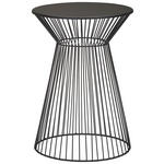 BEISTELLTISCH 33/33/47 cm Schwarz rund  - Schwarz, Trend, Metall (33/33/47cm) - Landscape