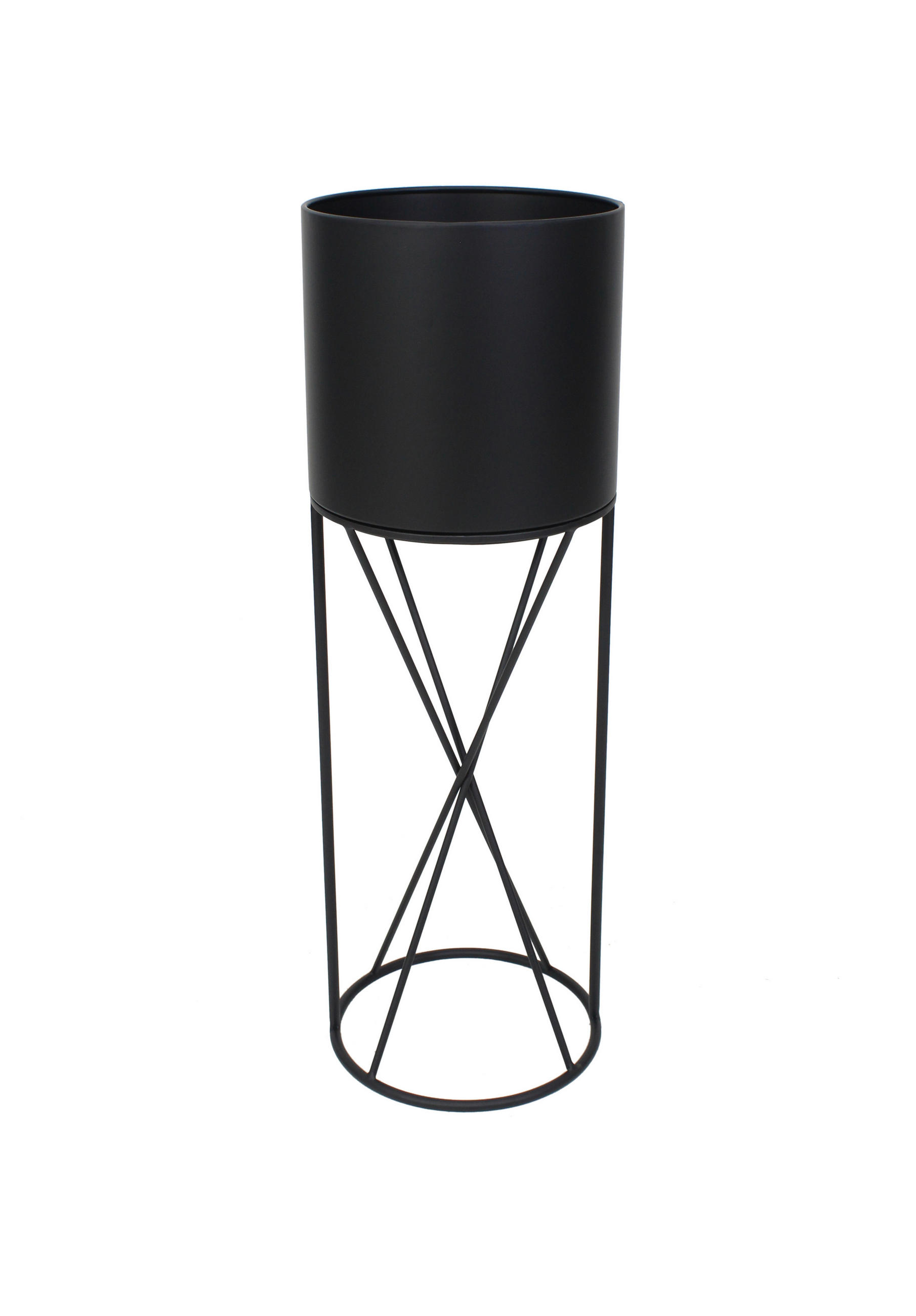 GHIVECI DE FLORI 25/74,5 cm  - negru, Design, metal (25/74,5cm) - Ambia Home