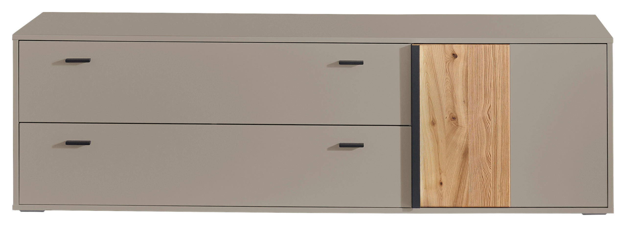 TV-ELEMENT - Anthrazit/Eschefarben, KONVENTIONELL, Holzwerkstoff/Kunststoff (183/54,5/50cm) - Hom`in