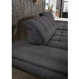 ECKSOFA in Mikrofaser Grau  - Schwarz/Grau, Design, Textil/Metall (290/198cm) - Xora