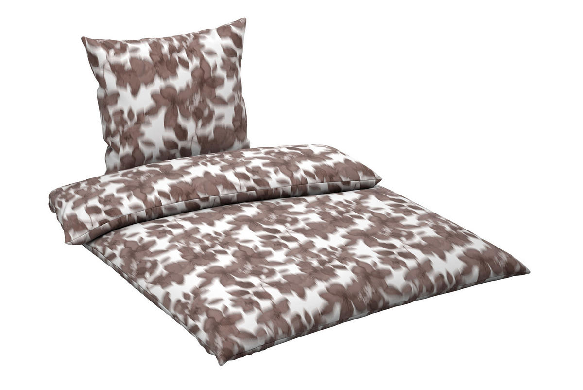 BETTWÄSCHE 2-teilig Satin 135/200 cm  - Braun, Textil (135/200cm) - Bio:Vio