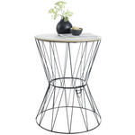 BEISTELLTISCH in Metall, Holzwerkstoff 41,5/41,5/52,8 cm  - Schwarz/Naturfarben, Trend, Holzwerkstoff/Metall (41,5/41,5/52,8cm) - Ambia Home