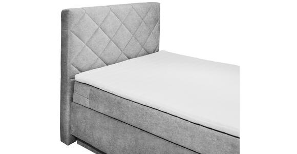 BOXSPRINGBETT 140/200 cm  in Grau  - Schwarz/Grau, KONVENTIONELL, Kunststoff/Textil (140/200cm) - Xora