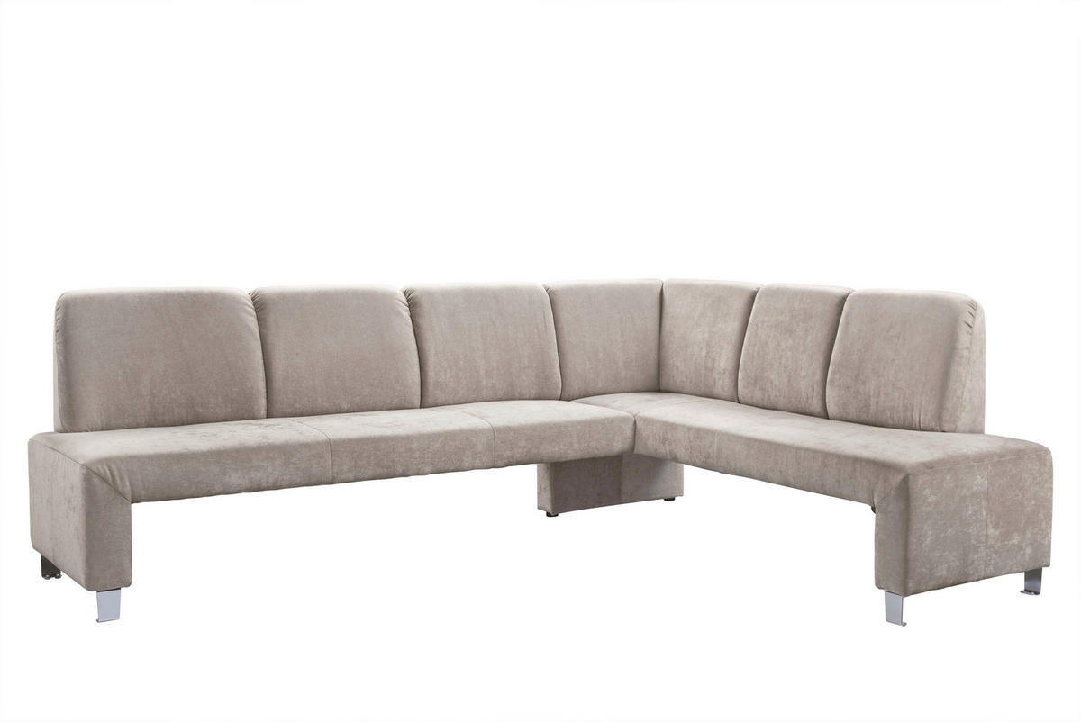 KLUPA KUTNA  boje pijeska  drvo, tekstil, drvni materijal      - srebrne boje/boje pijeska, Moderno, drvni materijal/drvo (263/198cm) - Livetastic