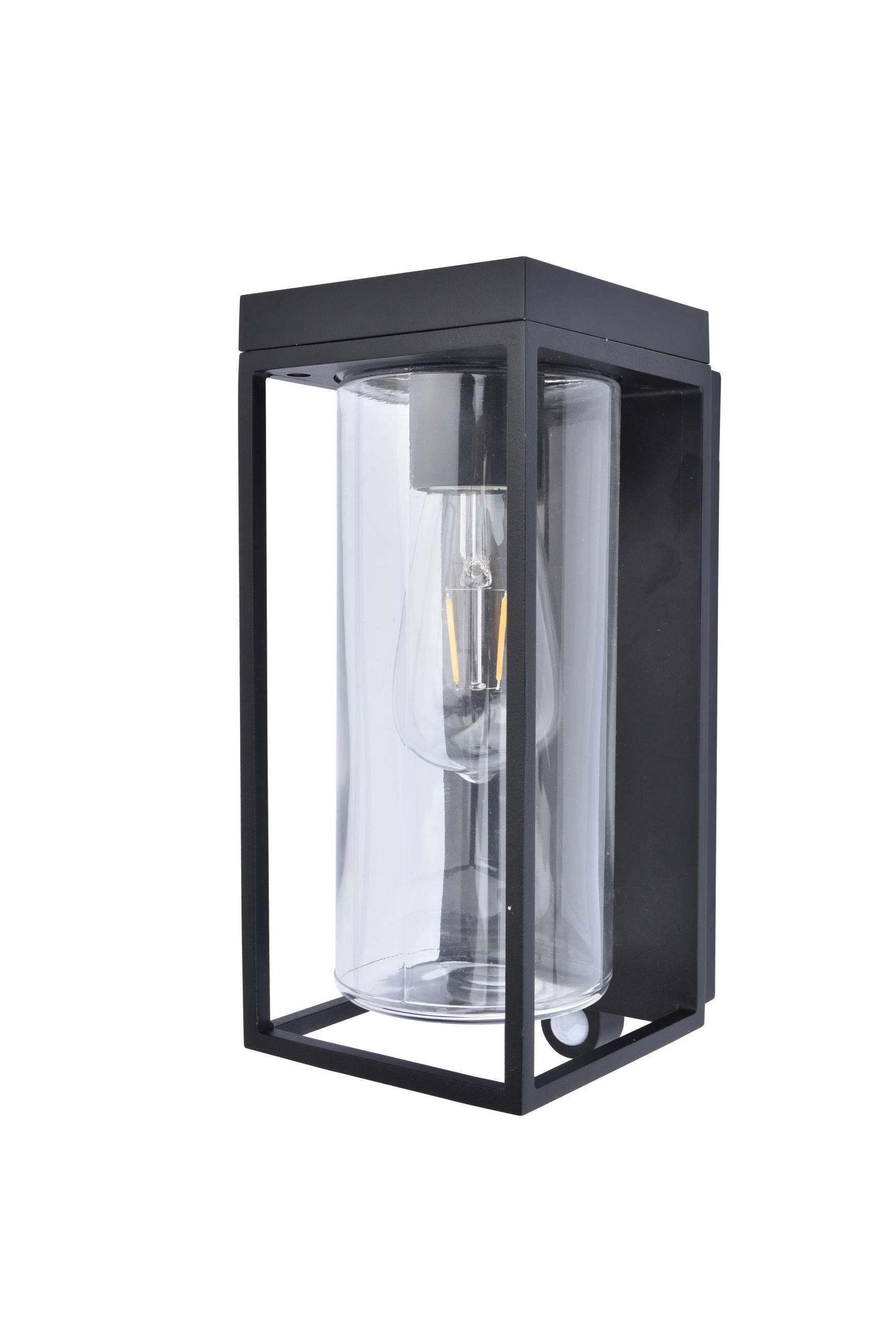 SOLARLEUCHTE 12/28,5/13,8 cm   - Klar/Schwarz, Basics, Glas/Metall (12/28,5/13,8cm)