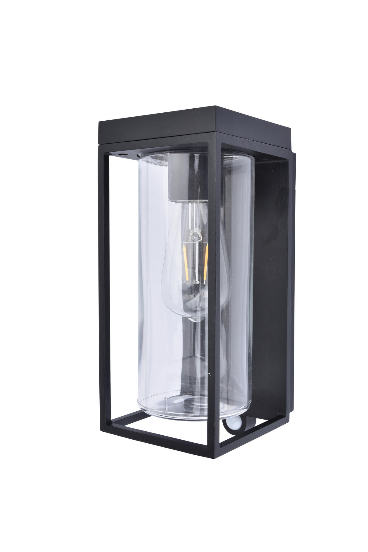 SOLARLEUCHTE  - Klar/Schwarz, Basics, Glas/Metall (12/28,5/13,8cm)