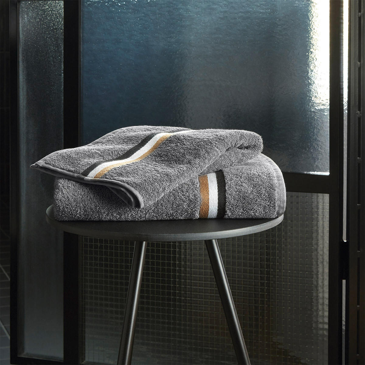 HANDTUCH 50/100 cm BLINEA Grau  - Grau, Design, Textil (50/100cm) - Hugo Boss