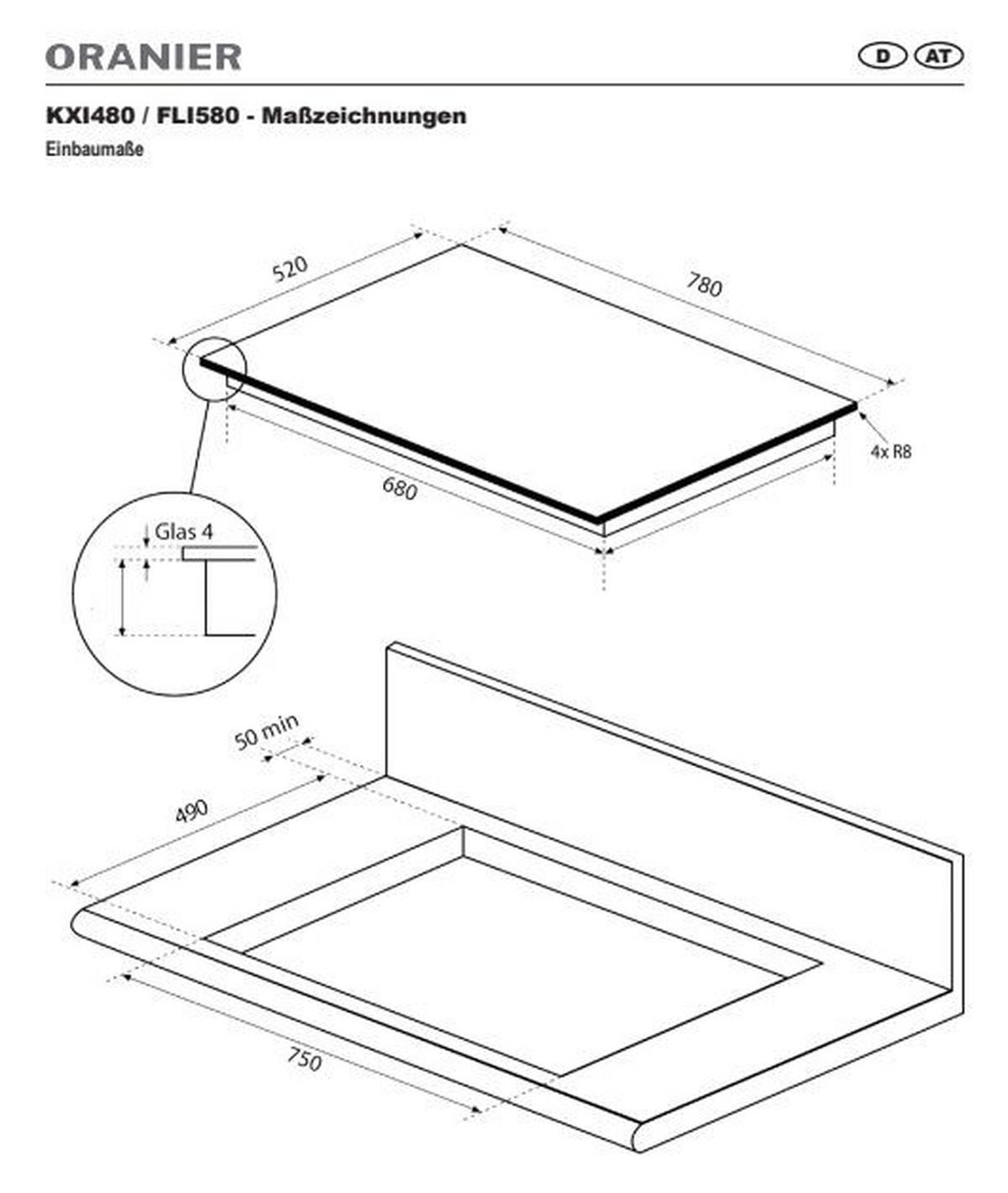 ELEKTROGERÄTESET - Schwarz, Basics, Glas/Metall - Oranier