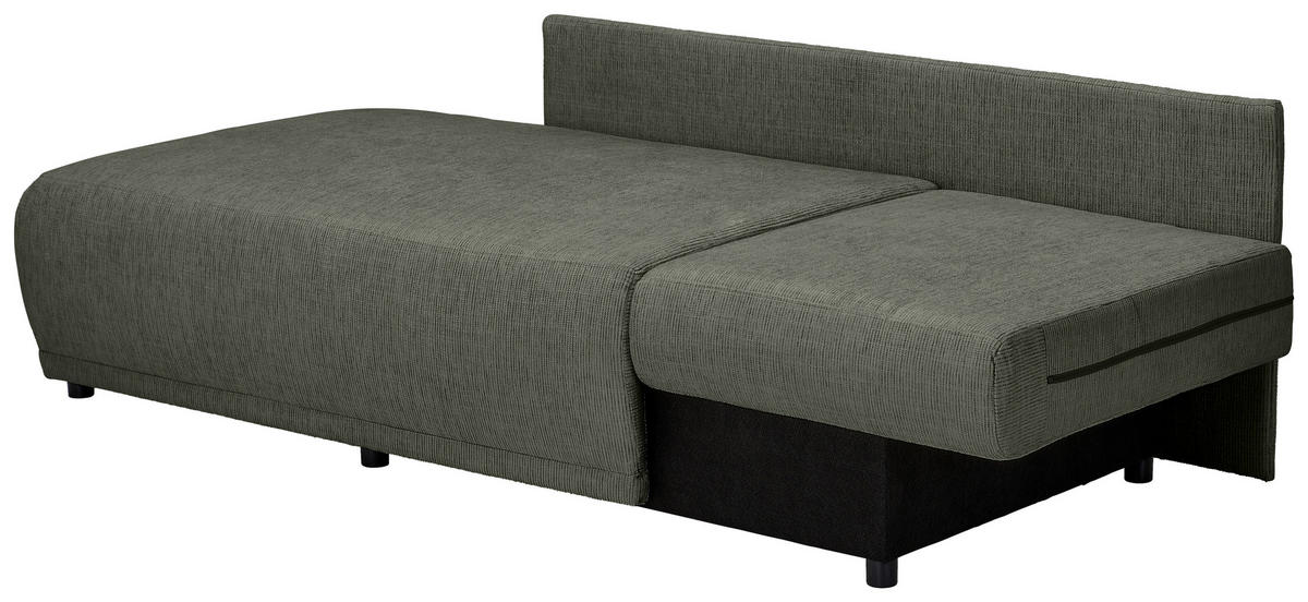 CHAISELONGUE Chenille Dunkelgrün  - Dunkelgrün/Schwarz, KONVENTIONELL, Kunststoff/Textil (171/73/93cm) - Carryhome