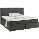 BOXSPRINGBETT 160/200 cm  in Dunkelgrau  - Dunkelgrau/Schwarz, Design, Holzwerkstoff/Kunststoff (160/200cm) - Xora