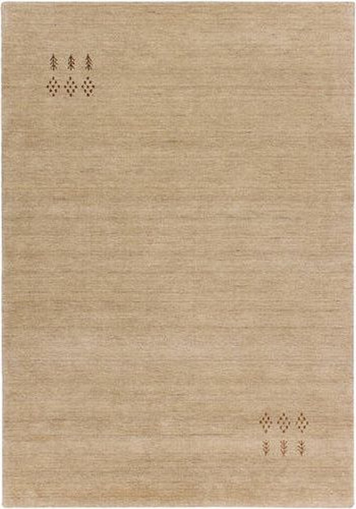 WOLLTEPPICH 170/240 cm Katalog 01/2021 Indien Creme, Champagner, Beige, Hellbraun  - Hellbraun/Champagner, Basics, Textil (170/240cm) - Cazaris