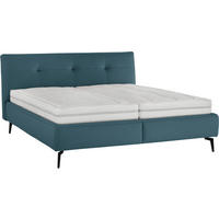 POLSTERBETT 180/200 cm  in Blau  - Blau/Weiss, Modern, Holz/Holzwerkstoff (180/200cm) - Beldomo - Sleep