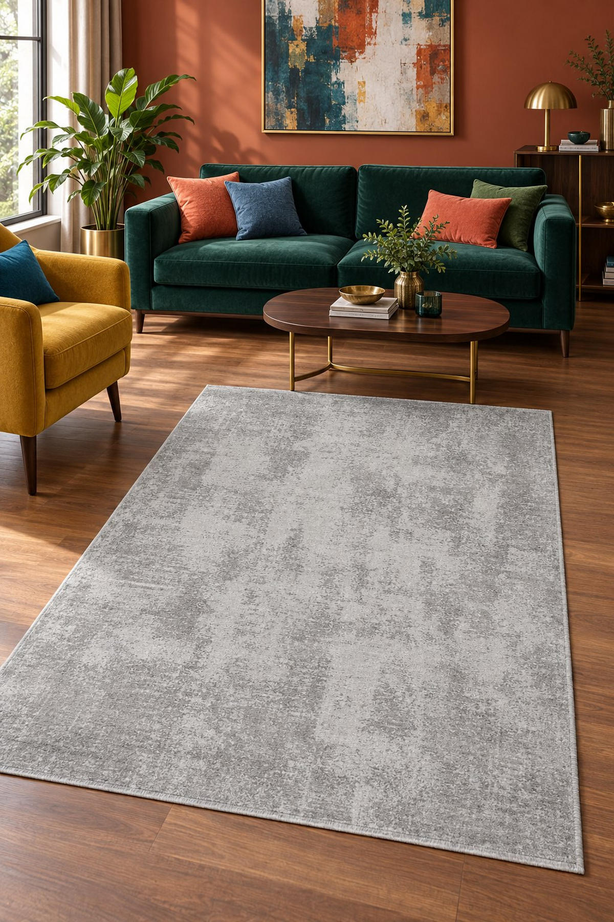 TKANI TEPIH 133/190 cm   srebrne boje  ISABELLE FABIA  - srebrne boje, Design, tekstil (133/190cm) - Dieter Knoll