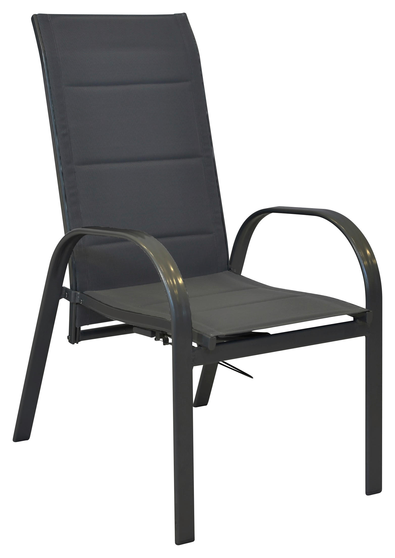 STOL  aluminij antracit, barve grafita  - barve grafita/antracit, Moderno, kovina/umetna masa (59/107/71cm) - Gardenson