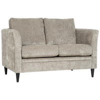2-SITS SOFFA i trä, metall, textil cappuccino  - cappuccino/svart, Klassisk, metall/trä (138/90/87cm) - Best Price