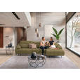 ECKSOFA in Echtleder Creme  313/165 cm  - Beige/Creme, Design, Leder/Metall (313/165cm) - Emilio Belluti