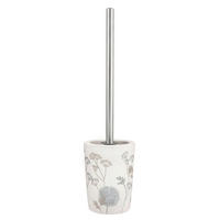 WC-BÜRSTENGARNITUR in Kunststoff  Kunststoff   - Beige/Alufarben, Basics, Kunststoff/Stein (10,6/39/10,6cm) - Kleine Wolke
