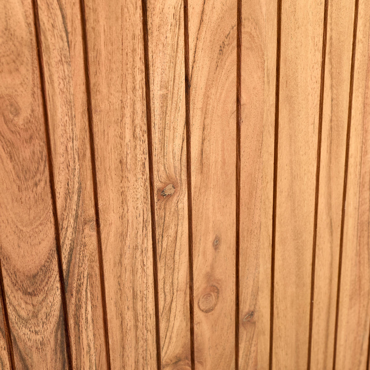 LOWBOARD  in 175/60/40 cm  - Schwarz/Akaziefarben, KONVENTIONELL, Glas/Holz (175/60/40cm) - Livetastic