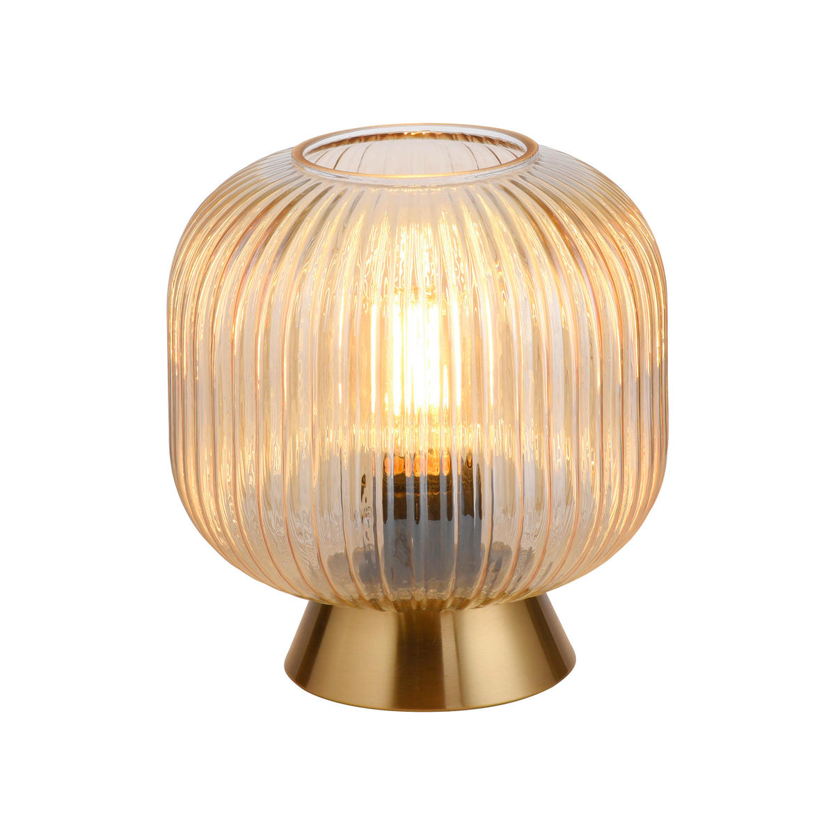 LED-TISCHLEUCHTE SW NAMI 20/20/22 cm   - Sandfarben, KONVENTIONELL, Glas/Kunststoff (20/20/22cm) - Schöner Wohnen