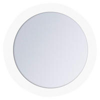 SCHMINKSPIEGEL  - Weiß, Basics, Glas/Kunststoff (16,5/16,5/3cm) - Sadena