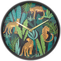 WANDUHR Multicolor, Schwarz 30/30/5,5 cm  - Multicolor/Schwarz, Basics, Kunststoff (30/30/5,5cm)