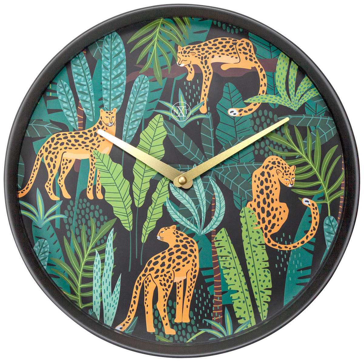 WANDUHR Multicolor, Schwarz 30/30/5,5 cm  - Multicolor/Schwarz, Basics, Kunststoff (30/30/5,5cm)