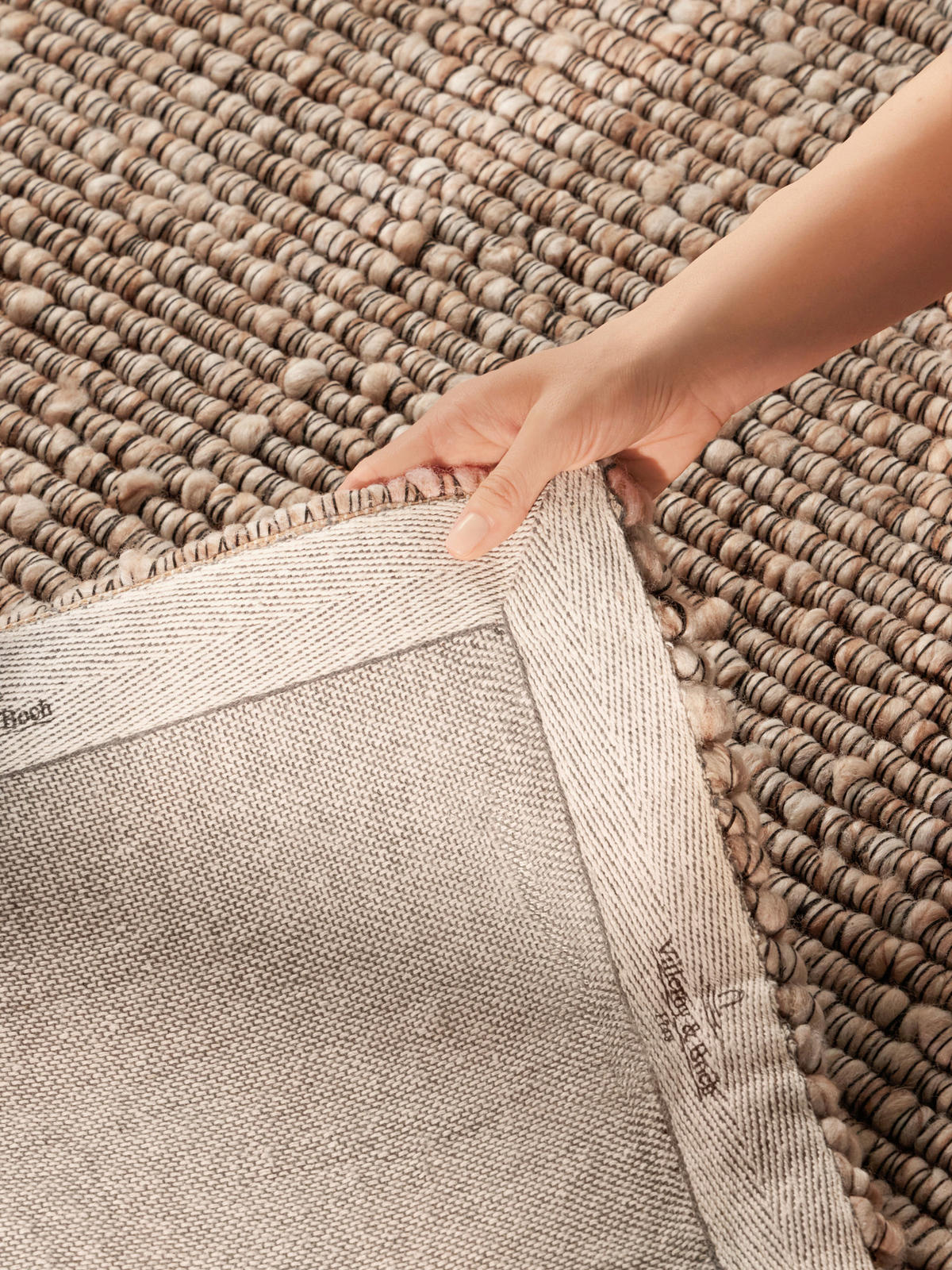 HANDWEBTEPPICH Wohnzimmer 200/290 cm Kollektion 1852 Wilma Multicolor, Beige rechteckig  - Beige/Multicolor, Basics, Textil (200/290cm) - Villeroy & Boch