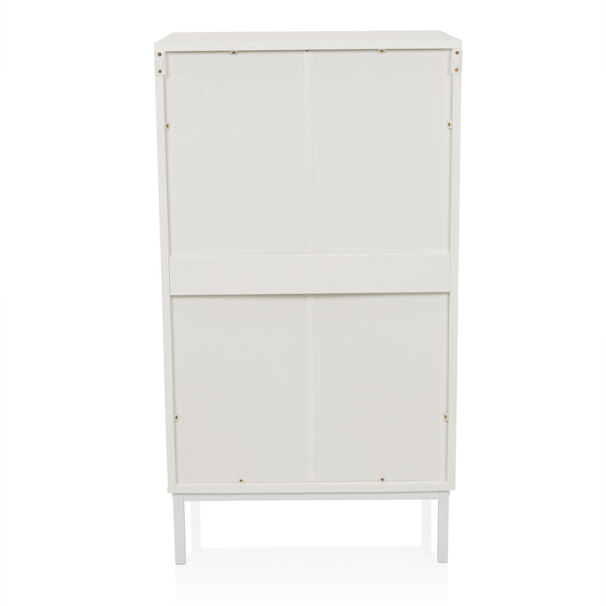 KOMMODE , 55/100/40 cm, 5 Schublade(n)  - Weiß, MODERN, Holzwerkstoff/Metall (55/100/40cm) - MID.YOU