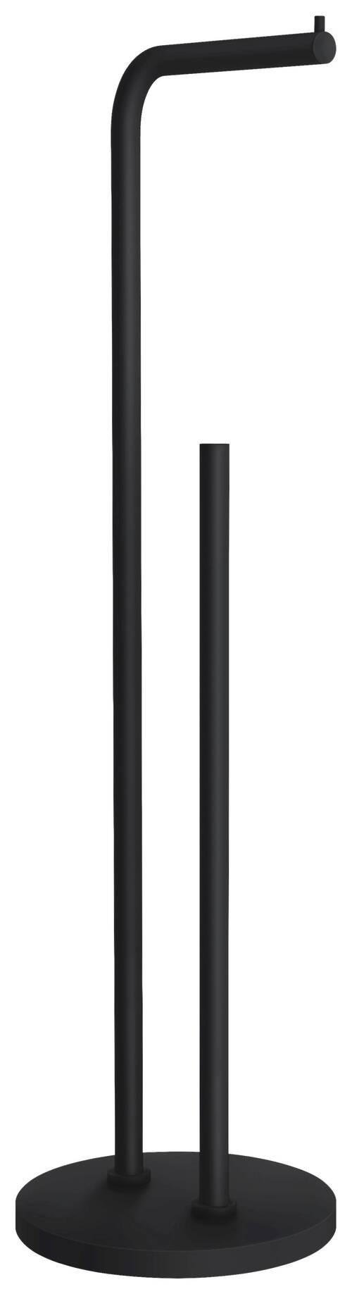 TOILETTENPAPIERHALTER  in Metall BESLAGSBODEN  - Schwarz, Basics, Metall (17/60/17cm) - Smedbo