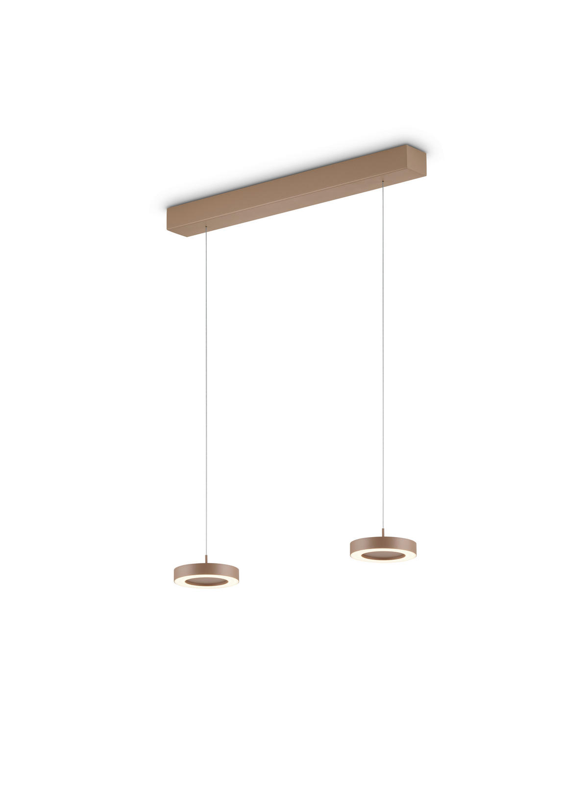 LED-PENDELLEUCHTE    - Sandfarben, Design, Metall (70/170cm) - GKS Knapstein