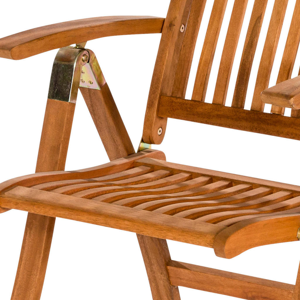 Thumbnail - Gardenson Gartentischgruppe Comodoro, Natur, Holz, Eukalyptusholz, Hartholz, rechteckig, Gartenmöbel, Gartenmöbel-Sets