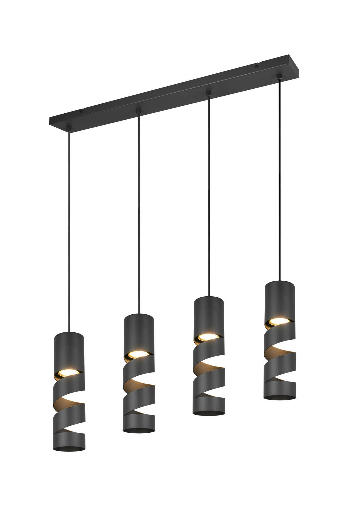 PENDELLEUCHTE 80/9/150 cm    - Schwarz, Konventionell, Metall (80/9/150cm) - Trio Leuchten