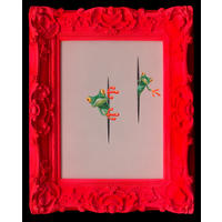 KUNSTDRUCK 44/54 cm  - Rot/Schwarz, Trend, Papier/Kunststoff (44/54cm) - Monee