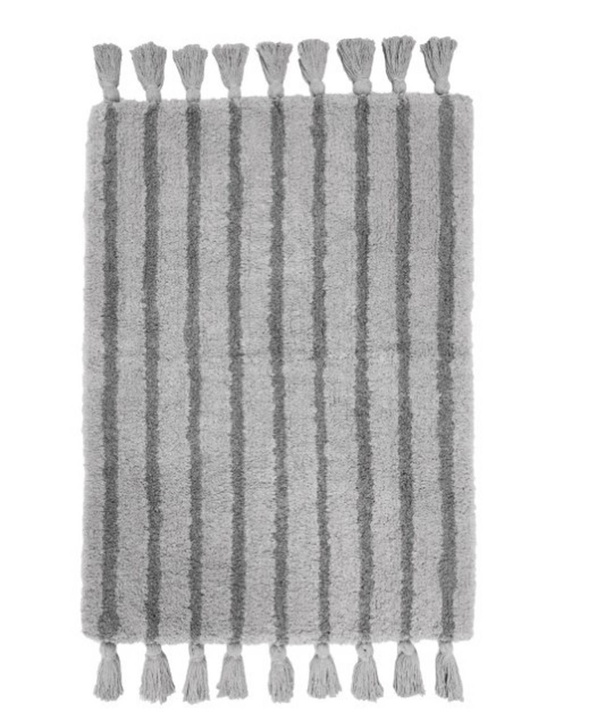 BADRUMSMATTA ljusgrå 60/90 cm  - ljusgrå, Klassisk, textil (60/90cm)