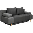 SCHLAFSOFA  in Cord, Velours Dunkelgrau  - Dunkelgrau/Buchefarben, KONVENTIONELL, Holz/Textil (191/92/89cm) - Carryhome