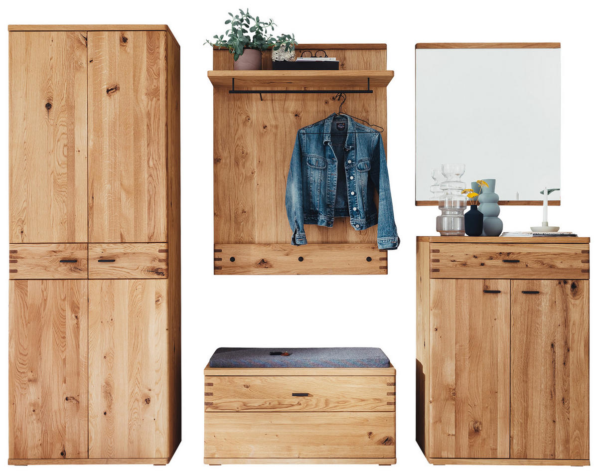 GARDEROBE  in 260/208/37 cm  - Natur, Holz/Holzwerkstoff (260/208/37cm) - Waldwelt