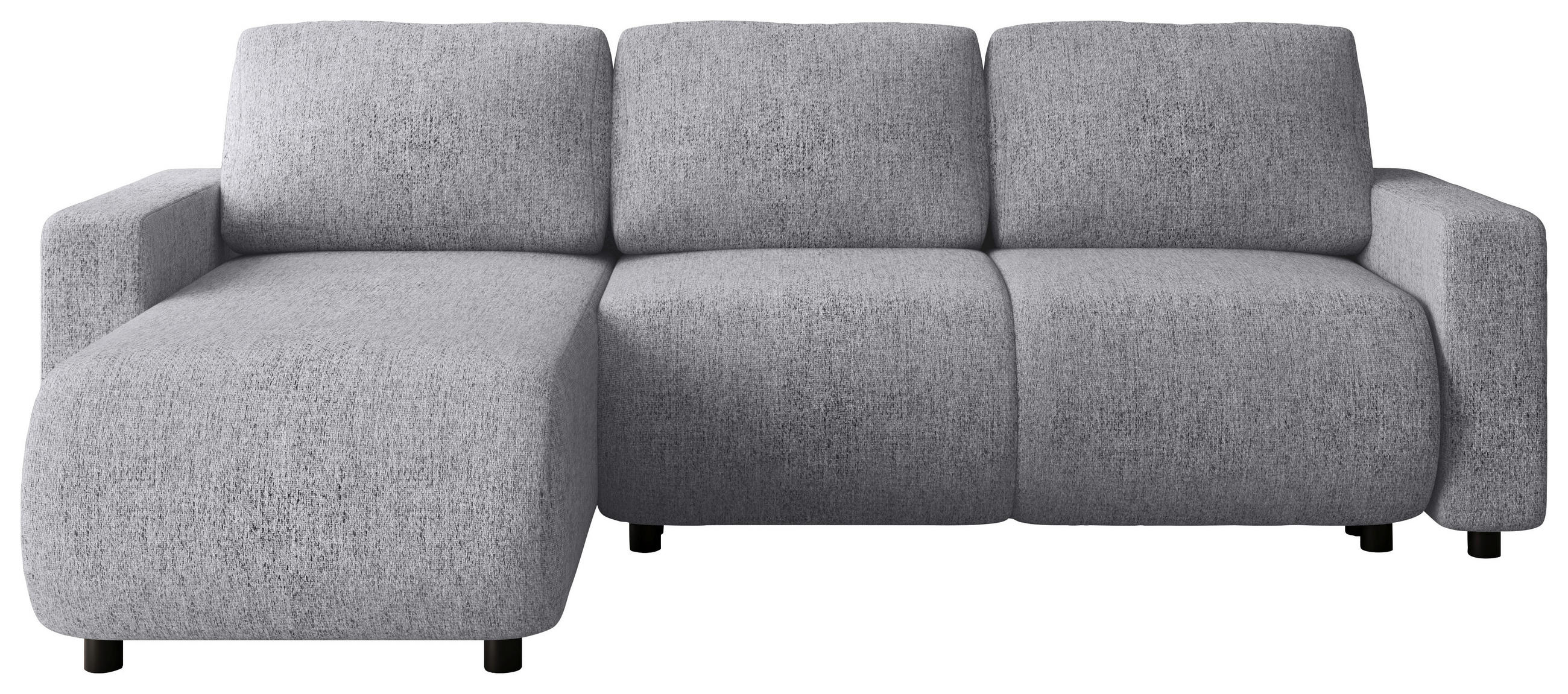 ECKSOFA Grau Webstoff  - Schwarz/Grau, MODERN, Kunststoff/Textil (150/240cm) - Xora