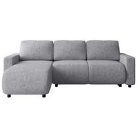 ECKSOFA Grau Webstoff  - Schwarz/Grau, MODERN, Kunststoff/Textil (150/240cm) - Xora
