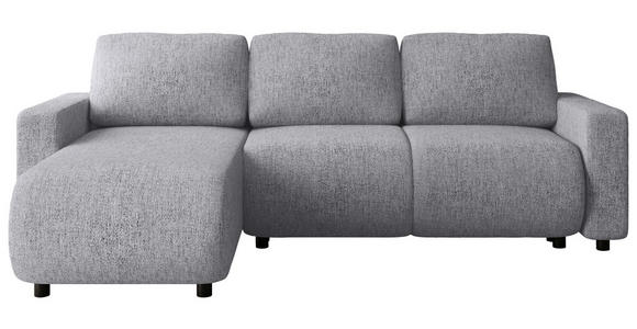 ECKSOFA Grau Webstoff  - Schwarz/Grau, MODERN, Kunststoff/Textil (150/240cm) - Xora