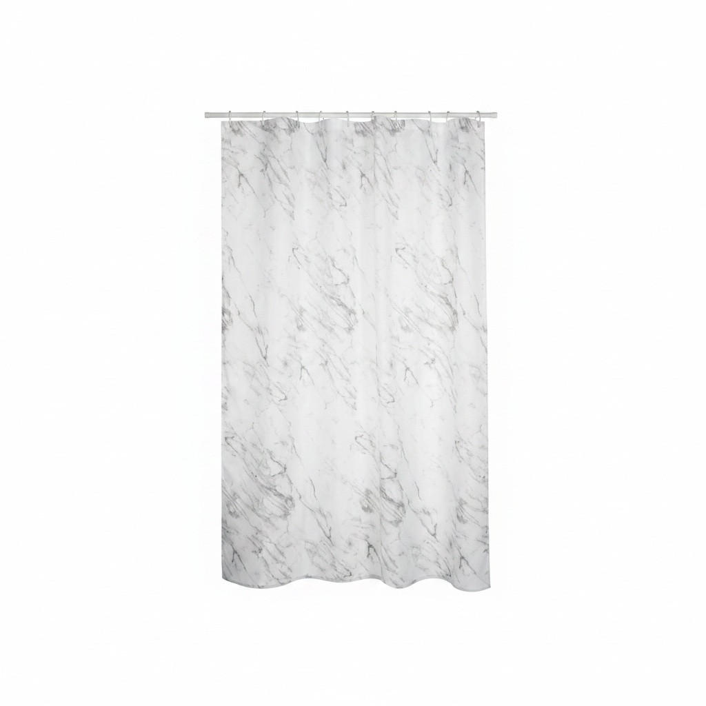 DUSCHVORHANG TOSCANE 180/200 cm  - Grau, Basics, Textil (180/200cm) - Spirella